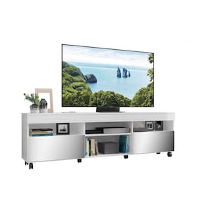Rack TV 65" c/ Rodízios e 2 Portas Paris Multimóveis V3330