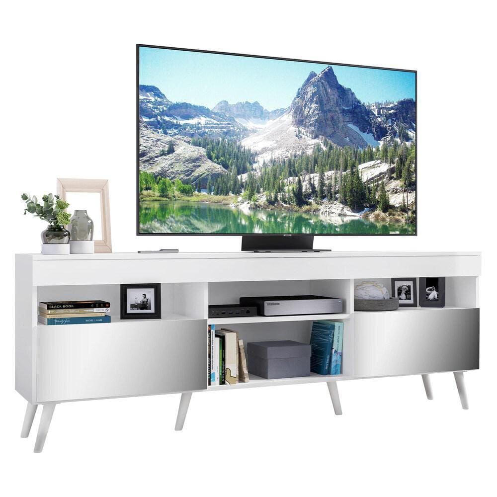 Rack TV 65 Retrô c/ Espelho 2 Portas Paris Multimóveis V3332