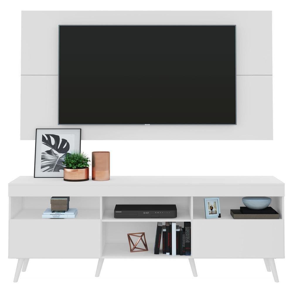 Rack com Painel e Suporte TV 65" Retrô Flórida Multimóveis V3134