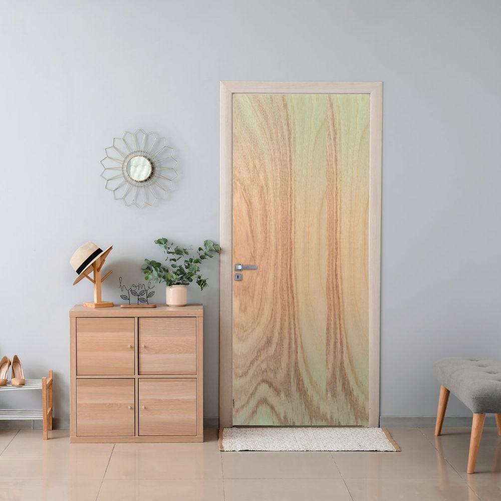 Folha de Porta de Madeira 210x80cm Lisa Amescla Uniportas Natural