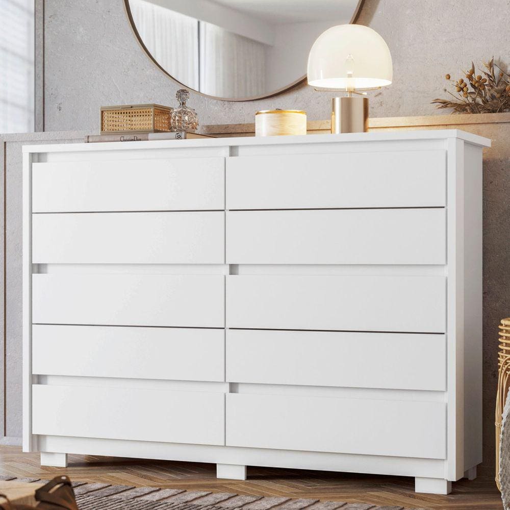 Cômoda 10 Gavetas 151cm X 230cm Duetto Branco