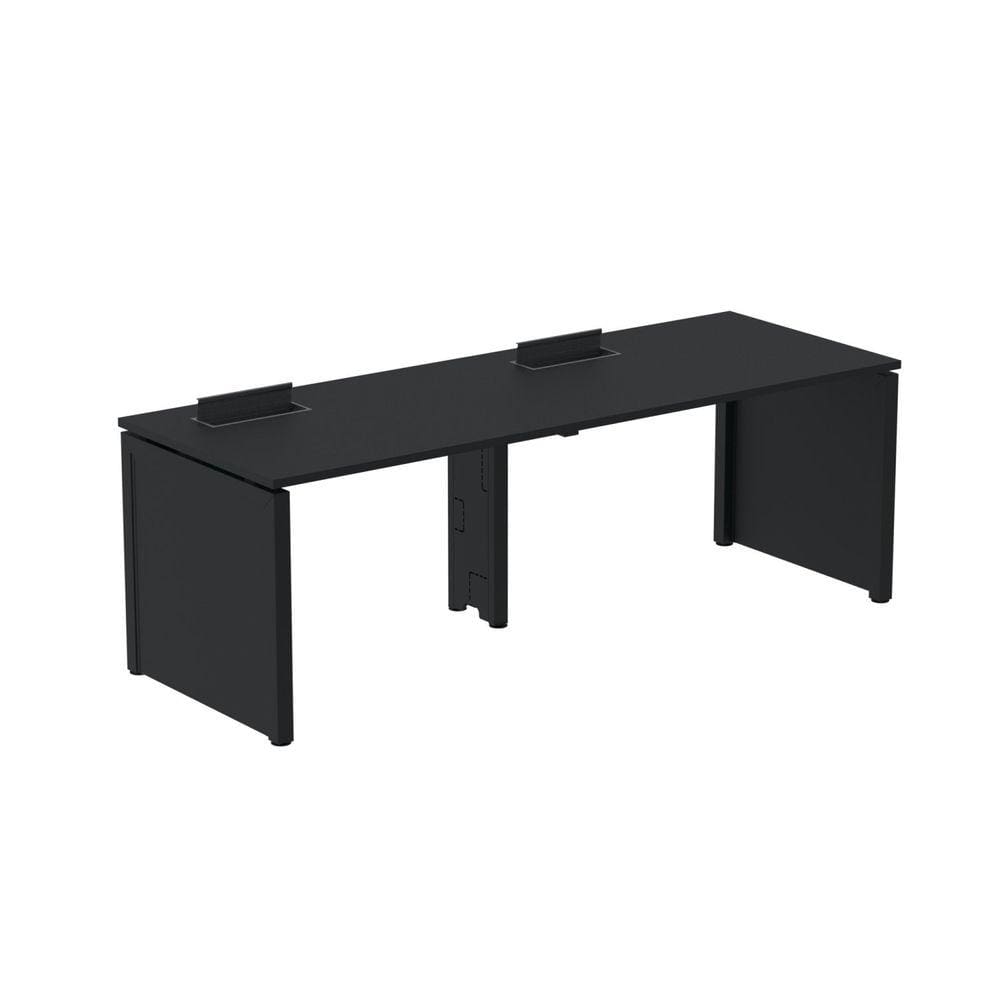 Mesa de Plataforma Simples para 2 Pessoas Corporativa 110x792/2p Pscpp110/792/2p Preto