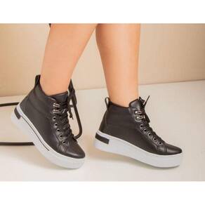 Tênis Botinha Casual Feminino Zíper