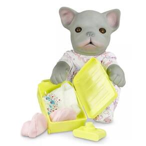 Bebê Pet Reborn Bulldog Malinha E Acessórios 5850 - Roma