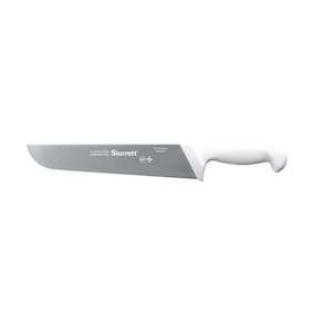 Faca Carne Starrett 10 Polegadas Lâmina Reta Larga 25cm Refile Aéreo Cabo Branco