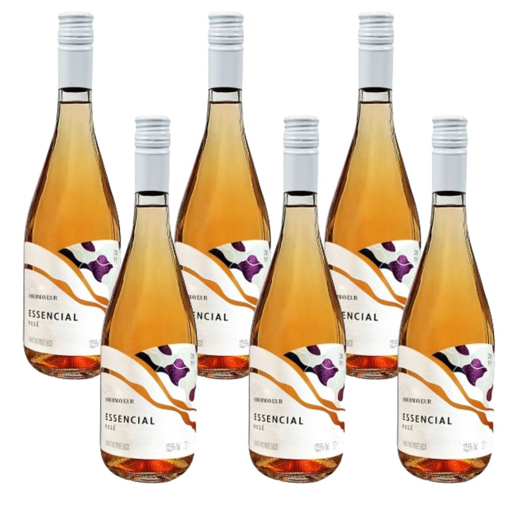 Cx 6 Vinho Reserva Especial Courmayeur Essencial Rosé Seco 750 Ml
