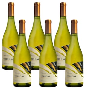 Cx 6 Vinho Reserva Especial Courmayeur Essencial Chardonnay Branco Seco 750 Ml