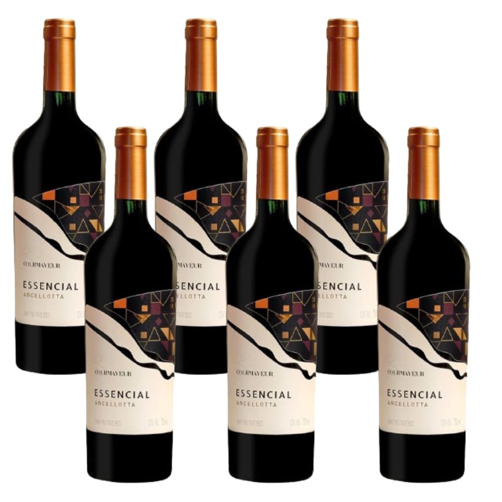 Cx 6 Vinho Reserva Especial Courmayeur Essencial Ancellotta Tinto Seco 750 Ml