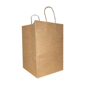 Sacola de Papel Fundo Largo - Kraft - Ref. 5898 - 20x15x25cm - 10 unidades