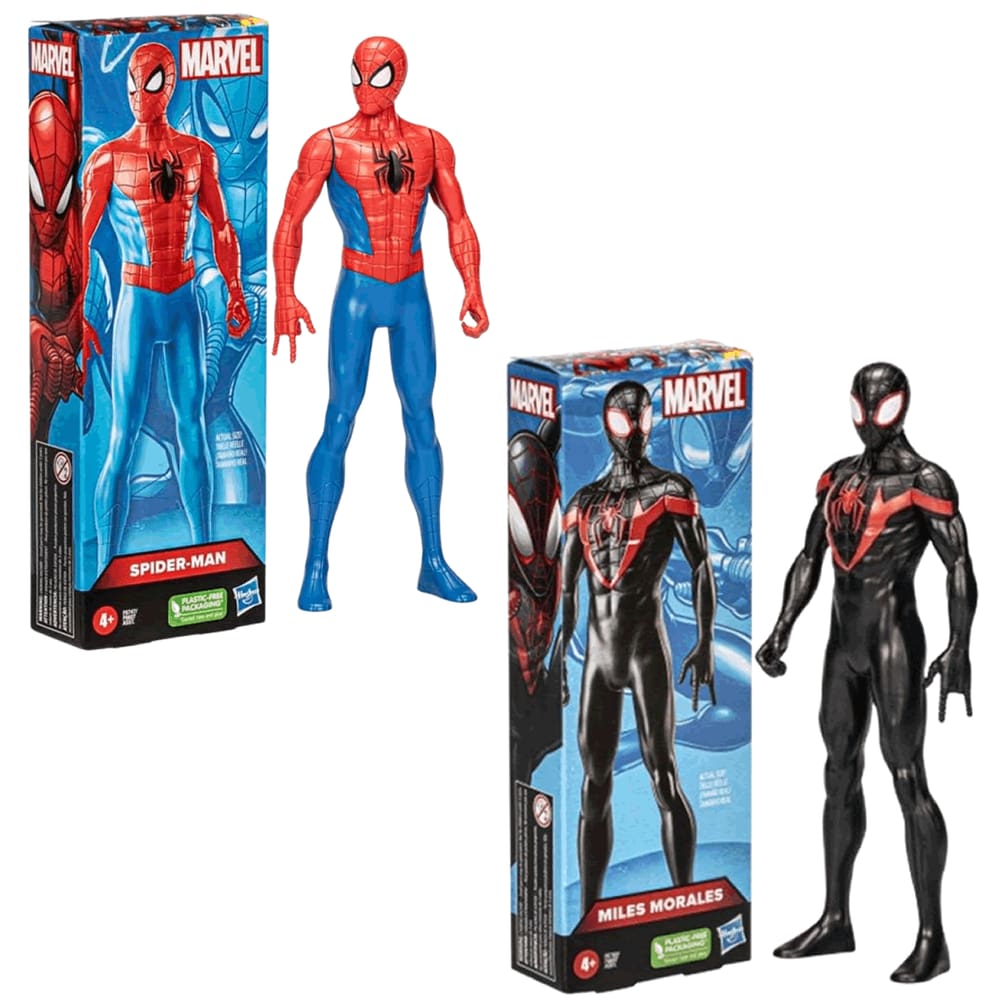 Bonecos Super Heróis Homem Aranha e Miles Morales Expression