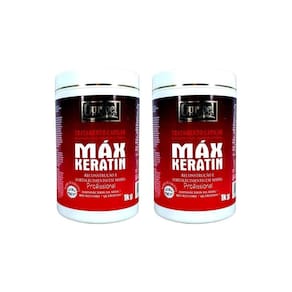 Mascara Ouribel Max Keratin 1000G - Kit Com 2Un