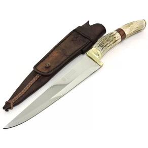 Faca Churrasco, Solingen Marca: Bonsmann 7 pol. Cabo Cervo
