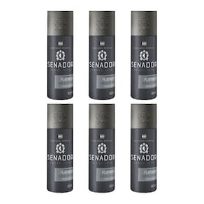 Desodorante Spray Senador Platinum 90Ml - Kit Com 6Un