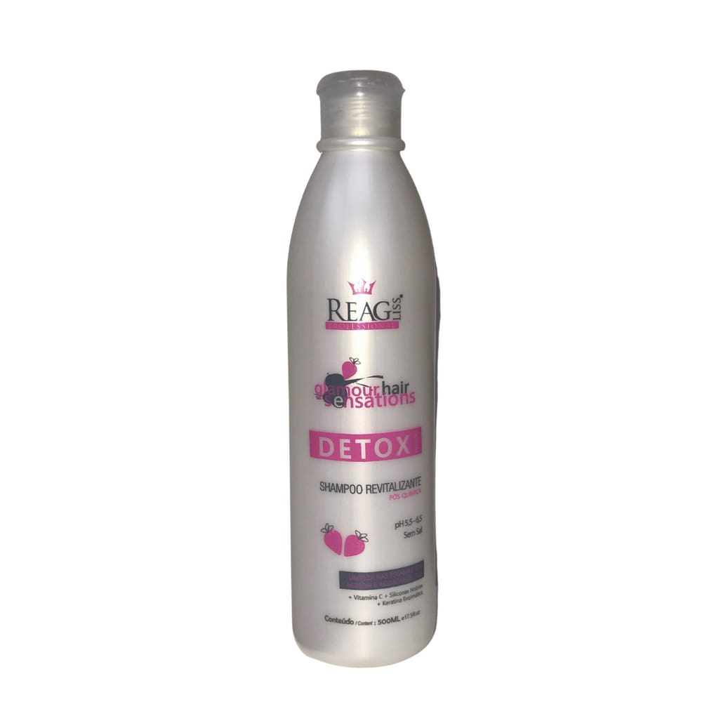 R - Shampoo detox morango - 500ML REAGLISS