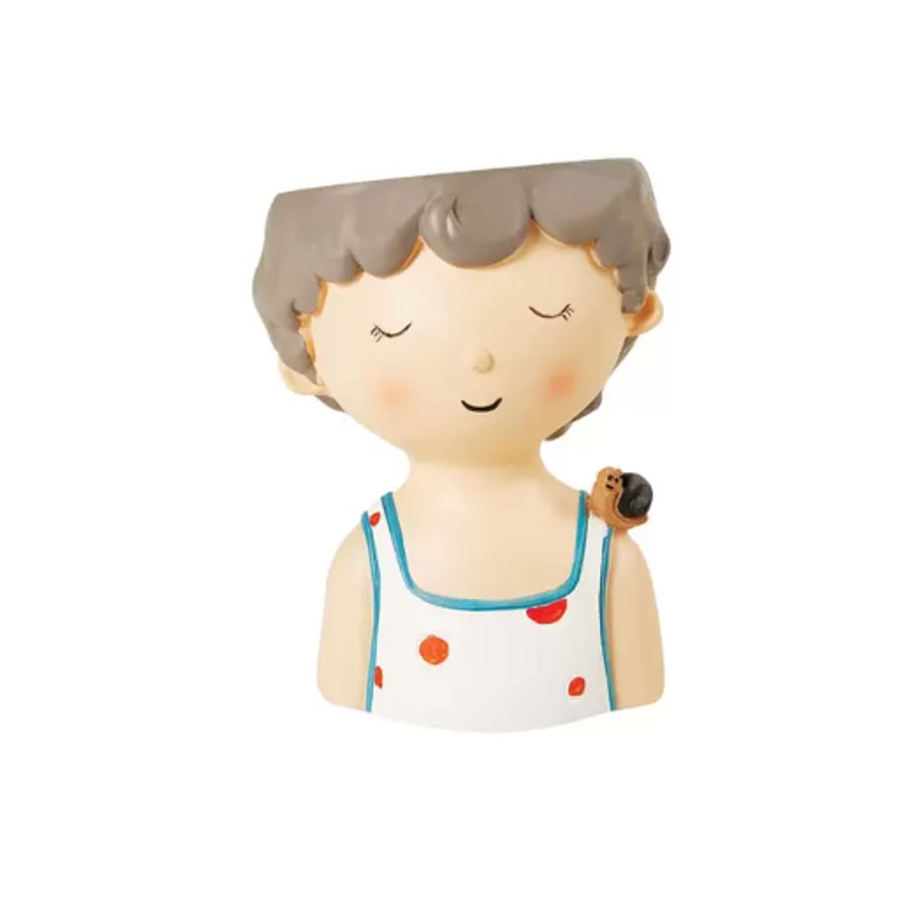  Vaso em Poliresina Menininho.- Mart