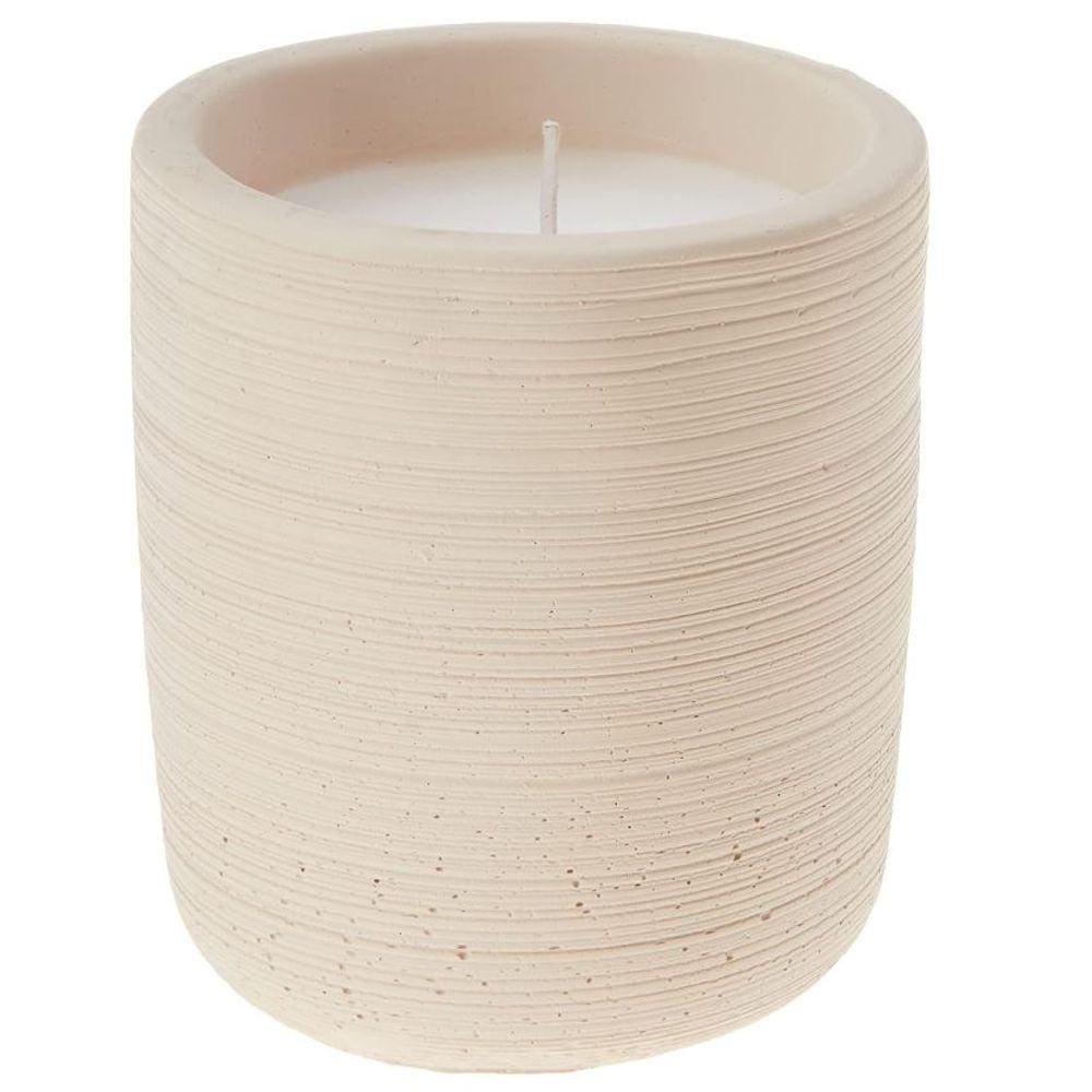 Vela Com Suporte em Cimento Nude - Mart