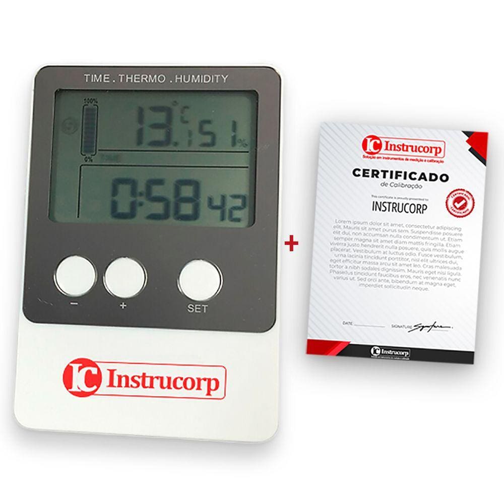 Datalogger Higrômetro Temp. E Umidade + Cert. De Calibração