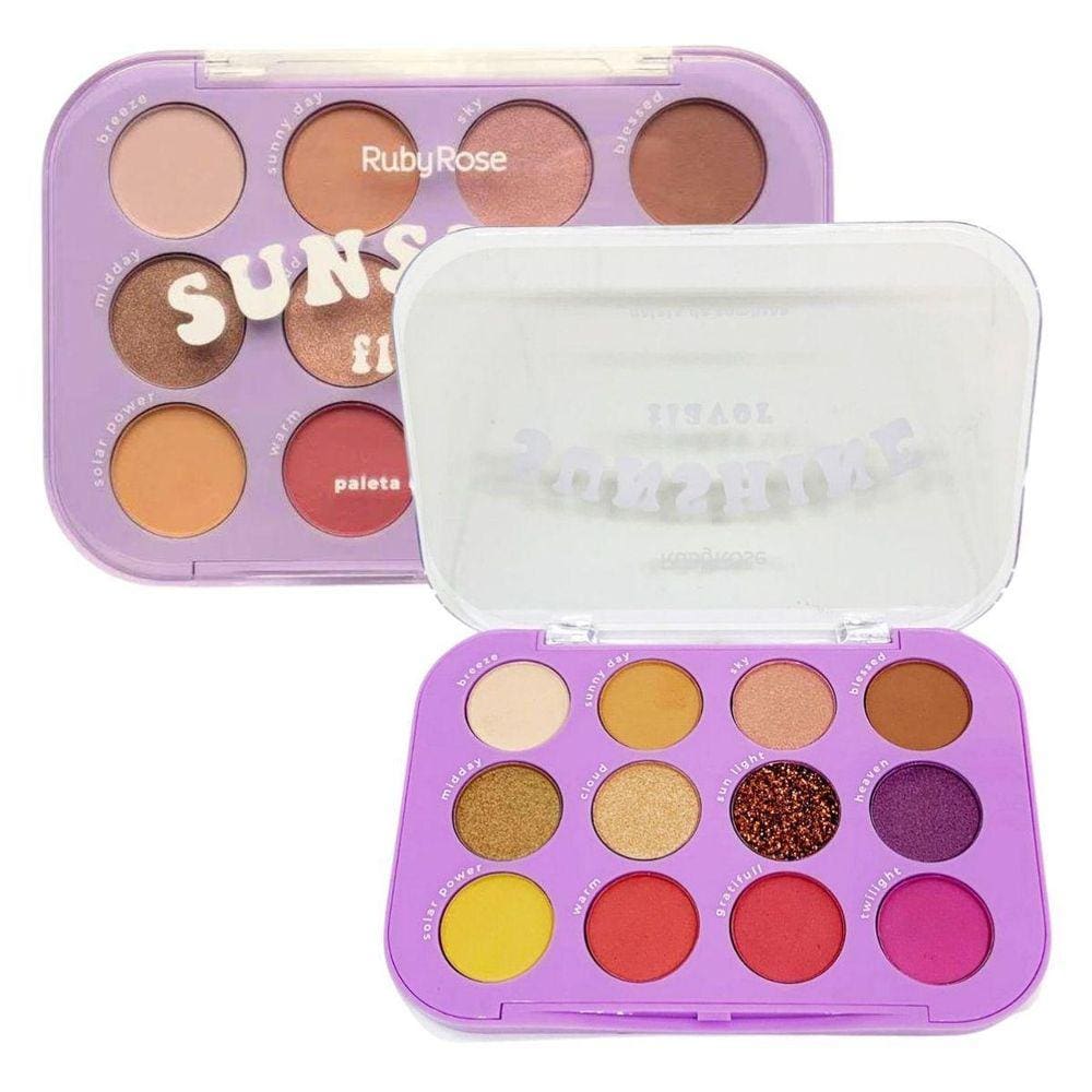 Paleta De Sombras Ruby Rose Sunshine Flavor 9,88G
