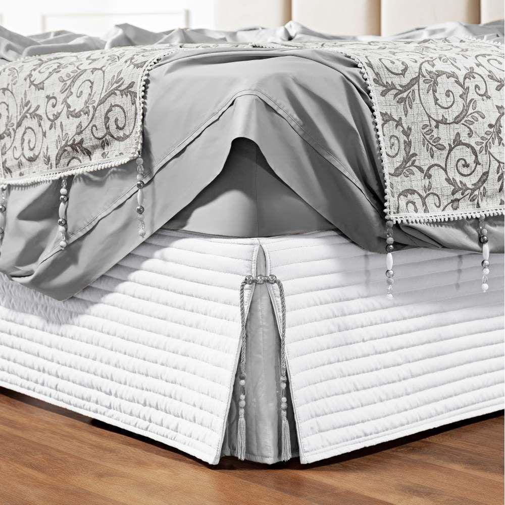 Saia Para Cama Box Casal Padrão Dual 1 Peça - Branco