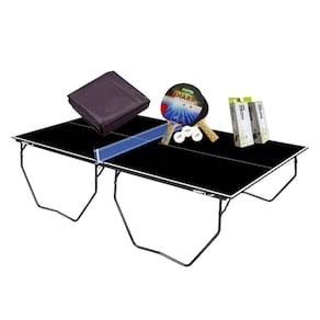 MESA PING PONG COR PRETA MDP 15mm 1087 KLOPF + KIT 5055 + 6 Bolinhas + Capa Slim