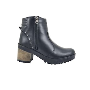 Bota Feminina Coturno Tratorado Isabela Castelani Preto 9727