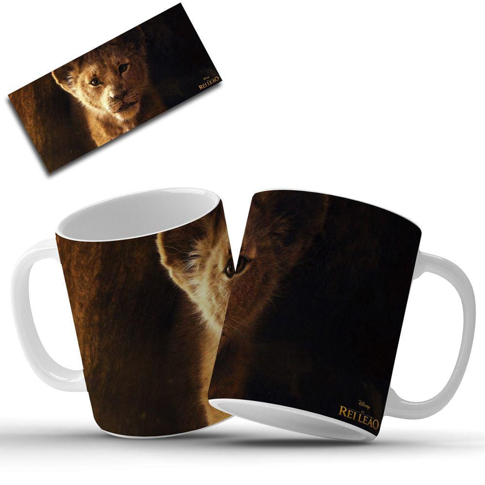 Caneca O Rei Leão Decoração em Cerâmica 325ML