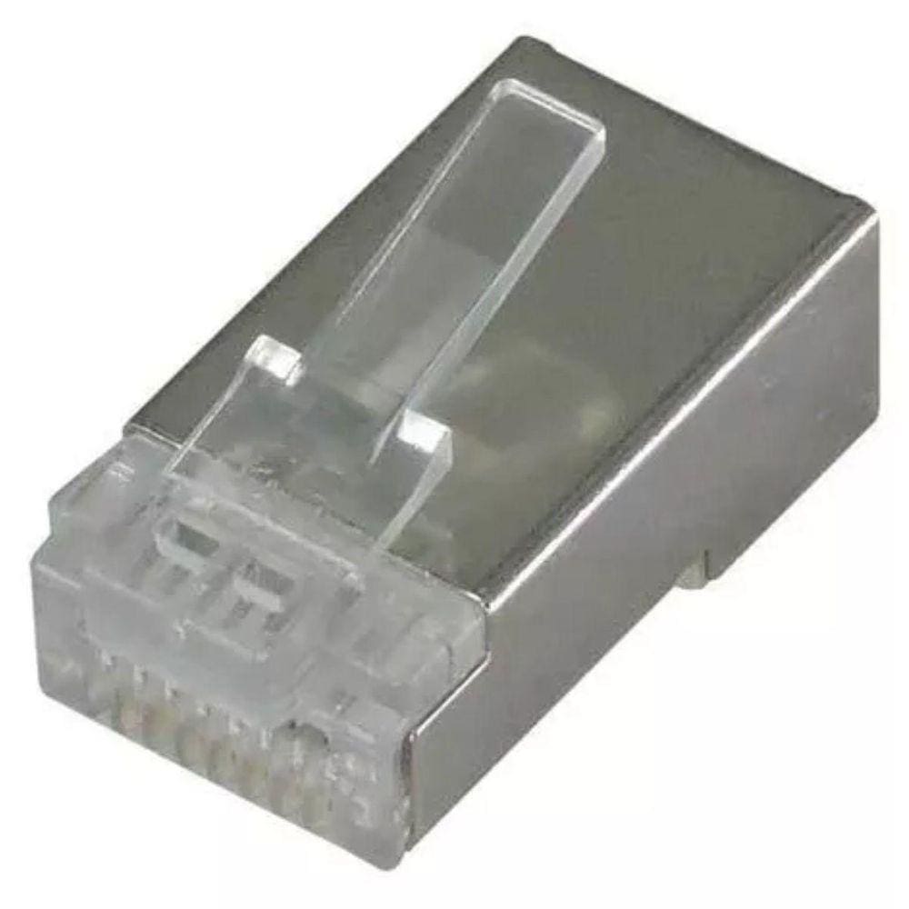 Kit Com 1000 Conectores Rj45 Macho, Cat6 Blindado