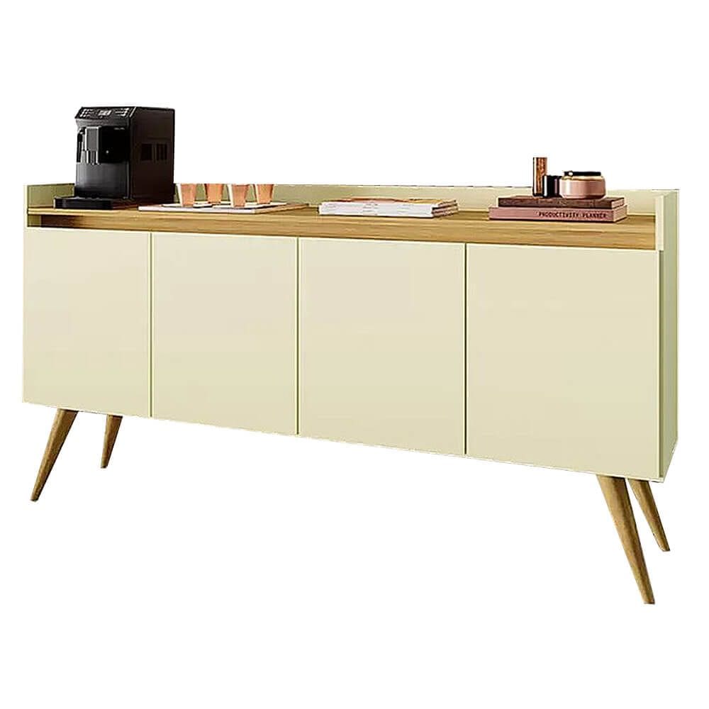 Buffet Gold 4 Portas Com Pés Palito Primus