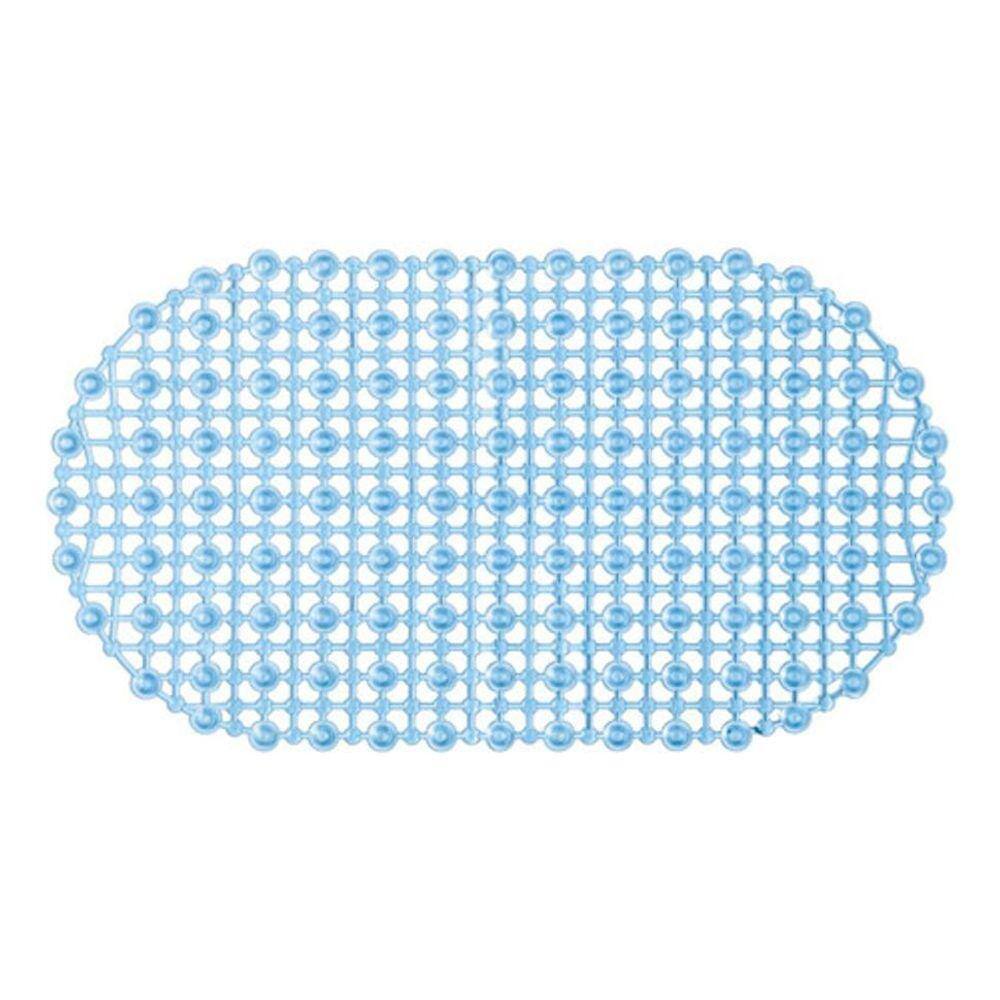 Tapete Para Banheiro Box Oval 37 Cm X 67 Cm - Azul