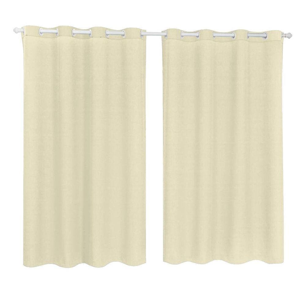 Cortina Tecido Oxford Sala Quarto 2,80 X 2,50 - Creme