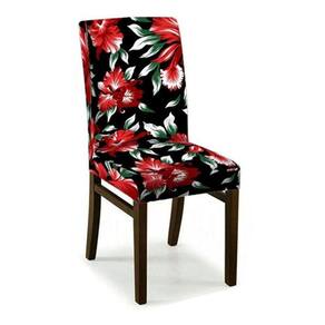 08 Capas Cadeira Jantar Malha Gel Com Elástico - Estampa 10