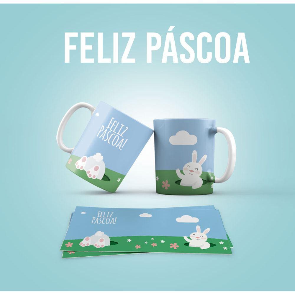 Caneca Personalizada Feliz Páscoa mod 02