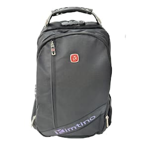 Mochila Casual 18" Notebook Trava Cadeado - Preto- Kimtino