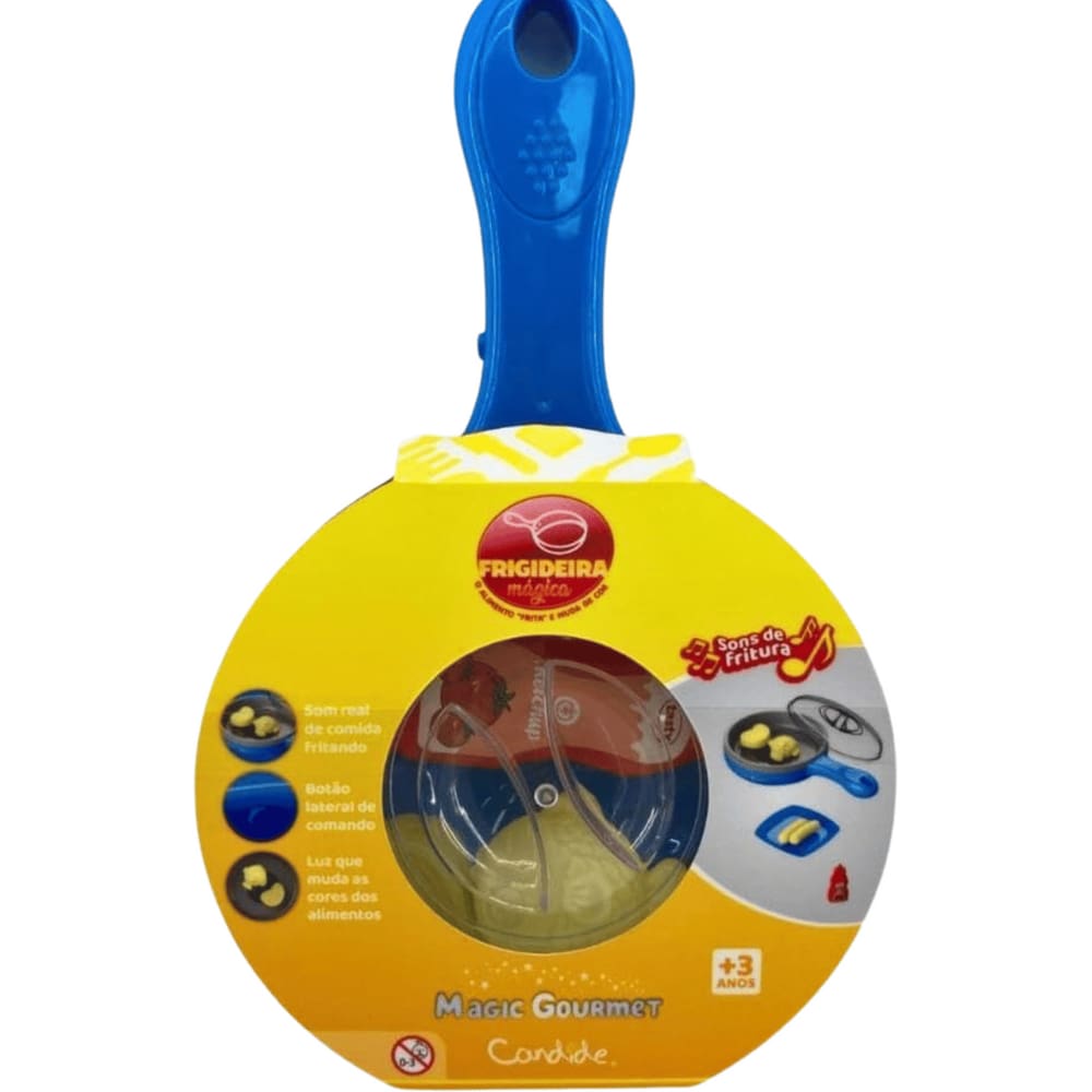 Brinquedo Conjunto Cozinha Frigideira Mágica Gourmet Candide