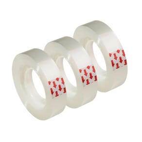 Kit 03 Fita Adesiva 12X30mm Transparente Durex BRW