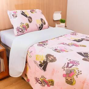 Edredom Infantil Malha Dupla Face Estampado Personagens Kids
