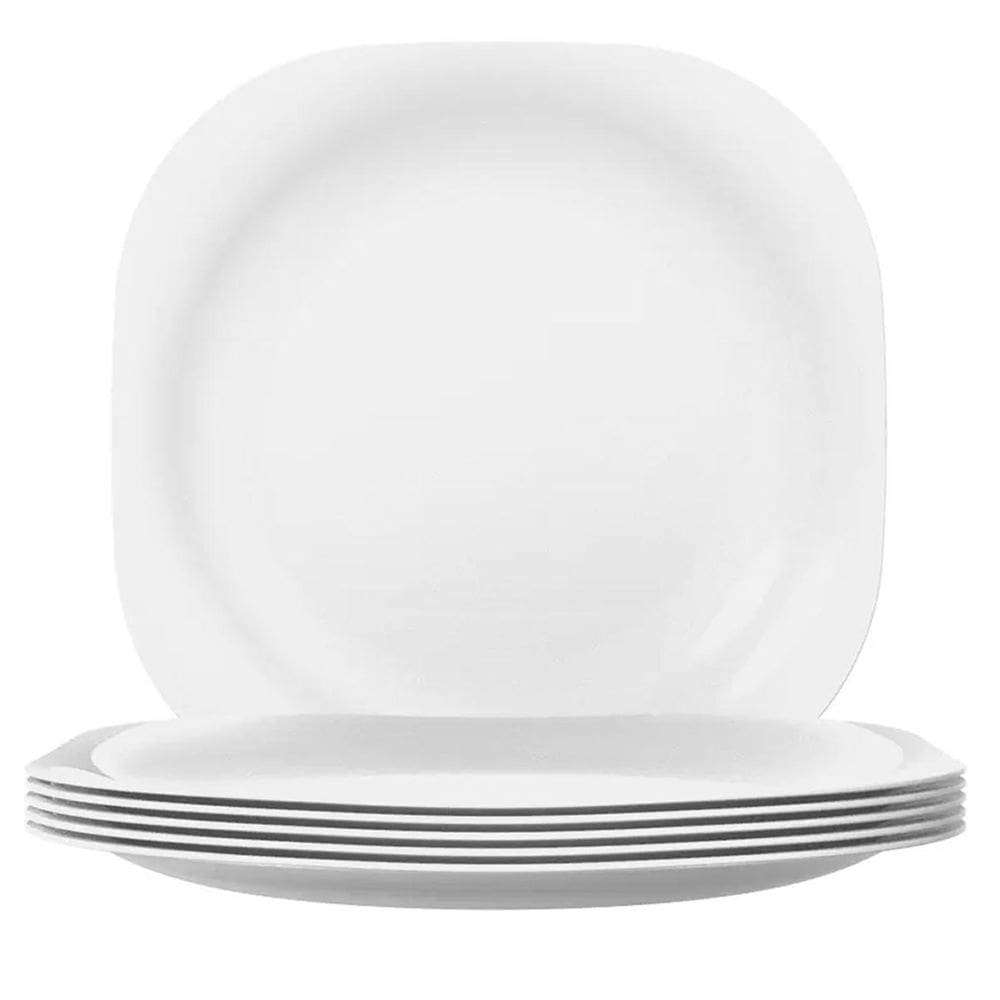 Prato Raso De Vidro Opaline 27Cm Plaza 6 Unidades - Nadir