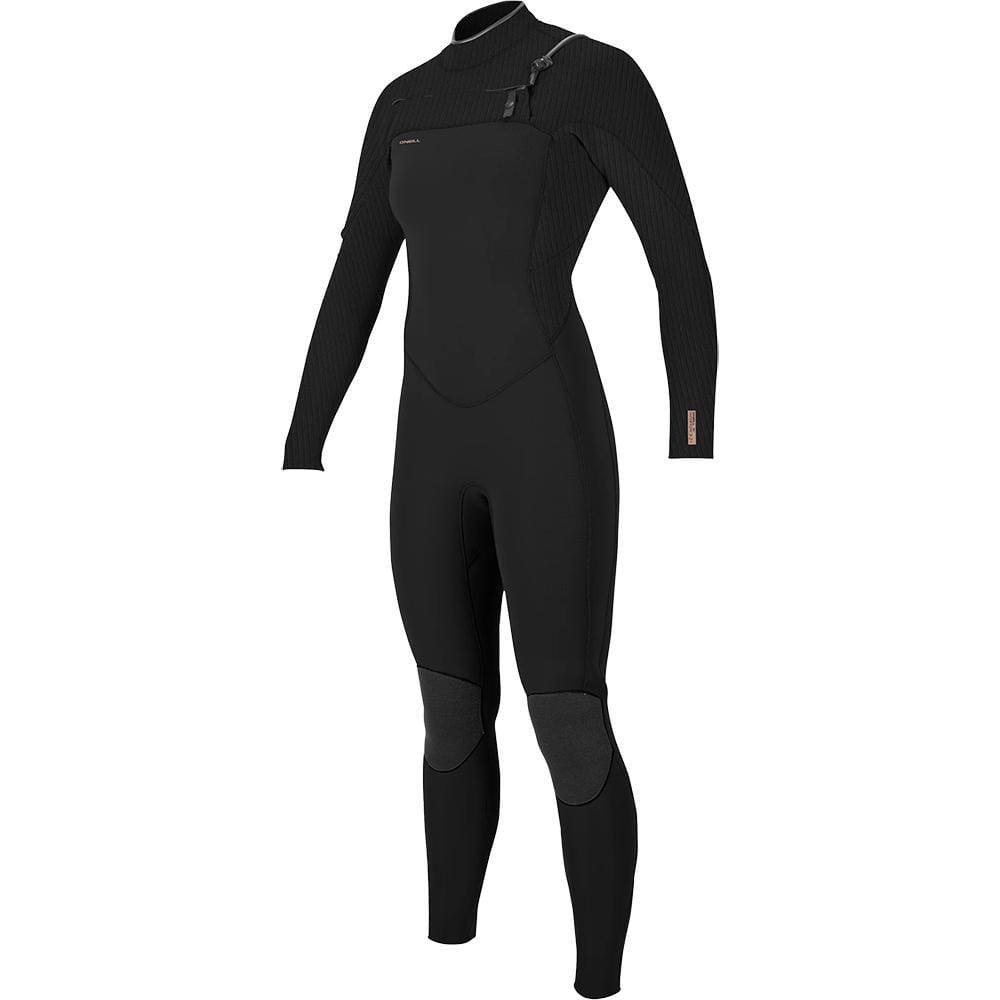 Long John O`Neill Womens Hyperfreak 3/2mm Chest Zip Full Black