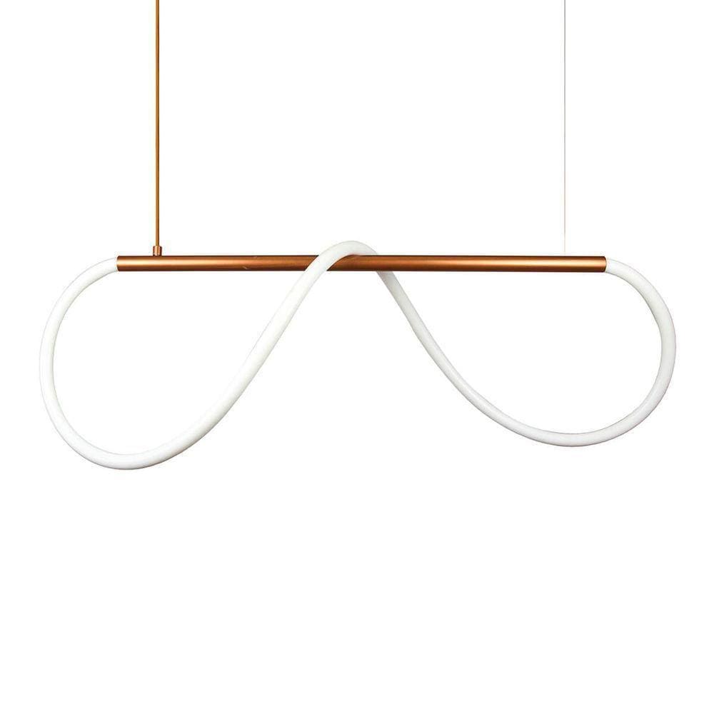 Lustre Design Moderno Rope 38w - Silicon Led 6000k - Bronze