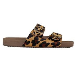 Sandália Flat Rasteira Chinelo Feminino Sensação Do Momento Birken Onça