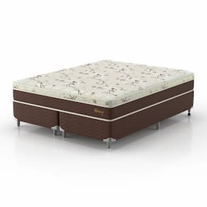 Conjunto King Hórus 1,93x2,03x0,63 Bege e Marrom