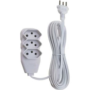 Extensao Connect Plus 20A - 3T - 2P+T - 5M - Branca