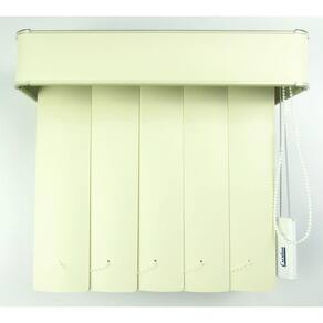 Persiana Vertical Em Pvc Com Bando Crisdan Largura 1,80 X 1,50 Altura Bege