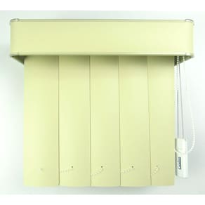 Persiana Vertical Em Pvc Com Bando Crisdan Largura 1,80 X 1,50 Altura Camurça
