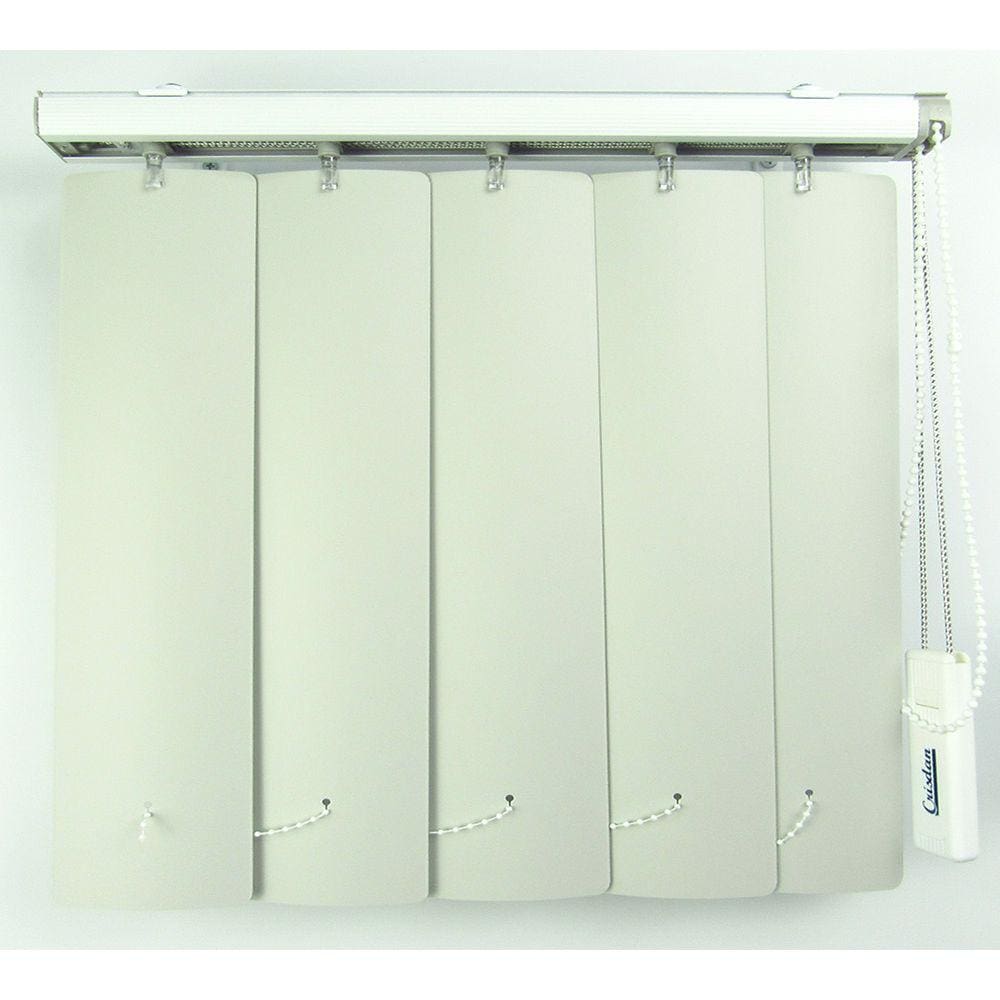 Persiana Vertical Em Pvc Crisdan Largura 1,80 X 1,30 Altura Cinza