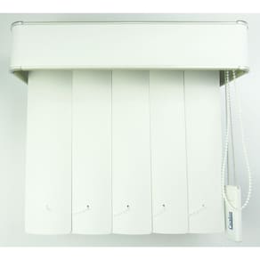 Persiana Vertical Em Pvc Com Bando Crisdan Largura 1,90 X 2,30 Altura Branco