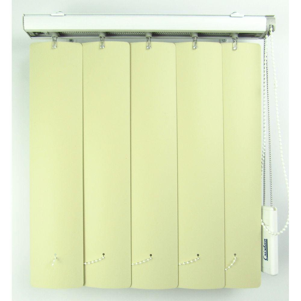 Persiana Vertical Em Pvc Crisdan Largura 1,60 X 1,40 Altura Camurça