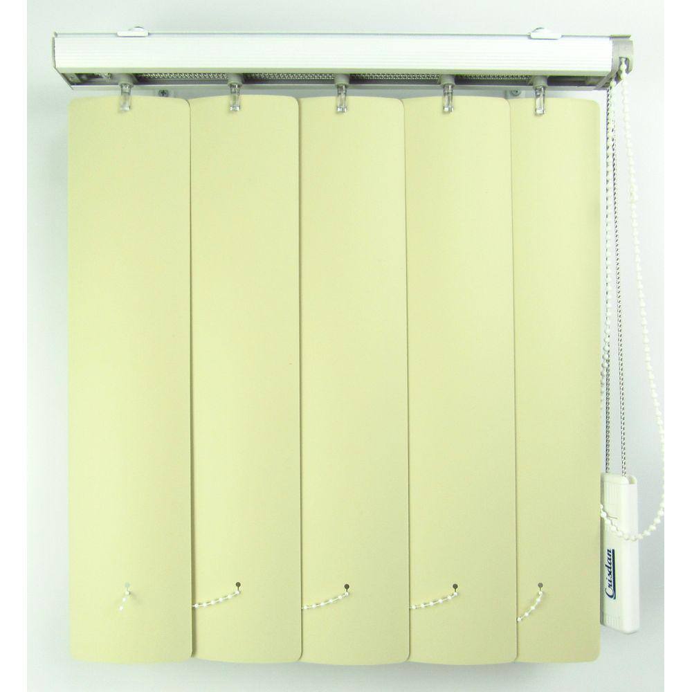 Persiana Vertical Em Pvc Crisdan Largura 1,80 X 1,30 Altura Camurça