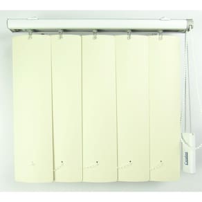 Persiana Vertical Em Pvc Crisdan Largura 1,20 X 1,20 Altura Bege