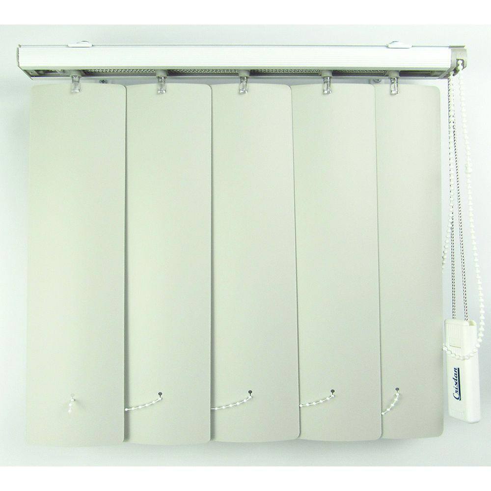 Persiana Vertical Em Pvc Crisdan Largura 1,20 X 1,20 Altura Cinza